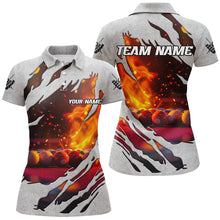 Load image into Gallery viewer, Personalized Billiard Balls Fire Flame 3D Printed Women Billiard Shirts, Billiard Apparel Clothing TDM1898