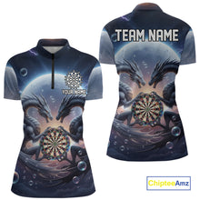 Load image into Gallery viewer, Personalized Dragon Darts Shirt For Women Custom Dragon Darts League Team Jersey Polo &amp; 1/4 Zip TDM4876