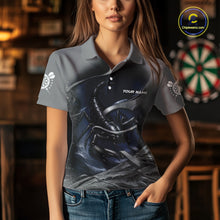 Load image into Gallery viewer, Personalized Funny Scorpion Darts Shirt For Women Custom Darts Team Shirt Jersey Polo &amp; 1/4 Zip TDM4886