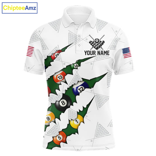 Personalized Scratch 8 Ball Billiard Shirt For Men Custom Pool Jersey, Billiard Team Shirt |Green TDM5869