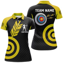 Load image into Gallery viewer, Personalized Yellow Archery Jerseys For Women Custom Archery  Shirts Team League Archery Uniform TDM1950
