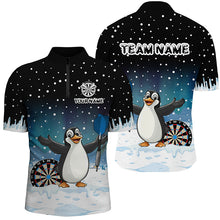 Load image into Gallery viewer, Funny Snow Winter Darts Shirts For Men Custom Darts Jerseys, Christmas Gifts For Darts Lover TDM2685