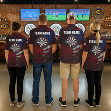 Load image into Gallery viewer, Retro Texas Flag Darts Shirt For Men Custom Patriotic Texas Darts Team Jersey Polo &amp; 1/4 Zip TDM5417