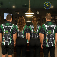 Load image into Gallery viewer, Funny 8 Ball Pool St Patrick Day Billiard Shirt For Women Custom Lucky Billiard Team Jersey TDM5699