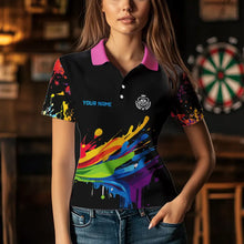 Load image into Gallery viewer, Funny Colorful Paint Splash Dart Shirts For Women Custom Dart Team Jerseys TDM3544