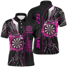 Load image into Gallery viewer, Personalized Pink Break Glass 3D Darts Shirts For Men Custom Dart League Shirts Best Darts Jersey TDM1999