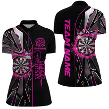 Load image into Gallery viewer, Personalized Pink Break Glass 3D Darts Shirts For Women Custom Dart League Shirts Best Darts Jersey TDM1999