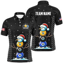 Load image into Gallery viewer, Custom Galaxy Christmas Billiard 8 Ball 9 Ball &amp; 10 Ball Shirts For Men Funny Xmas Billiard Jerseys TDM2964