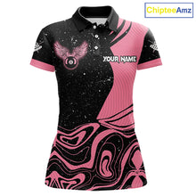 Load image into Gallery viewer, Black And Pink Funny Pool Balls Heart Billiard Shirt For Women Custom Valentine Billiard Jersey TDM5741