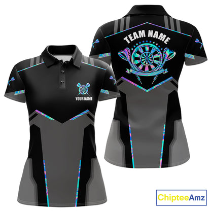 Personalized Holographic Darts Jersey Custom Darts Shirt For Women Team Polo & Quarter Zip Shirt TDM6126