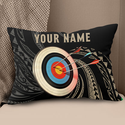 Personalized Archery 3d Target Tribal Pattern Pillow, Best Pillows Gifts TDM0785