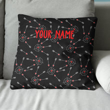 Load image into Gallery viewer, Customized Funny Archery With Hearts Throw Pillow, Valentine's Day Gifts TDM0801