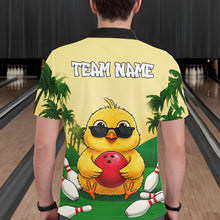 Load image into Gallery viewer, Custom Cute Chicken Summer Bowling Shirts For Men, Funny Bowling Team Jersey Polo &amp; 1/4 Zip TDM6591