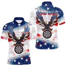 Load image into Gallery viewer, Personalized American Flag Eagle Dart Shirts For Men Custom Pride Patriotic Team Dart Jerseys TDM3321