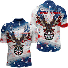 Load image into Gallery viewer, Personalized American Flag Eagle Dart Shirts For Men Custom Pride Patriotic Team Dart Jerseys TDM3321