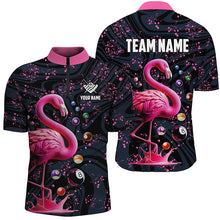 Load image into Gallery viewer, Pink Grunge Flamingo Billiard Balls Pool Shirts For Men Custom Billiard Team Jerseys Apparel TDM2118