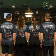 Load image into Gallery viewer, Personalized Spider 8 Ball Pool Skull Billiard Shirt For Women, Billiard Team Jersey Polo &amp; 1/4 Zip TDM5640