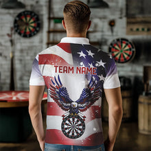 Load image into Gallery viewer, Personalized American Flag Eagle Darts Shirts For Men Custom Pride Patriotic Dart Jerseys TDM2665