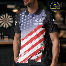 Load image into Gallery viewer, Personalized American Flag Eagle Darts Shirt For Men Custom Patriotic Darts Team Jersey Team  TDM5149