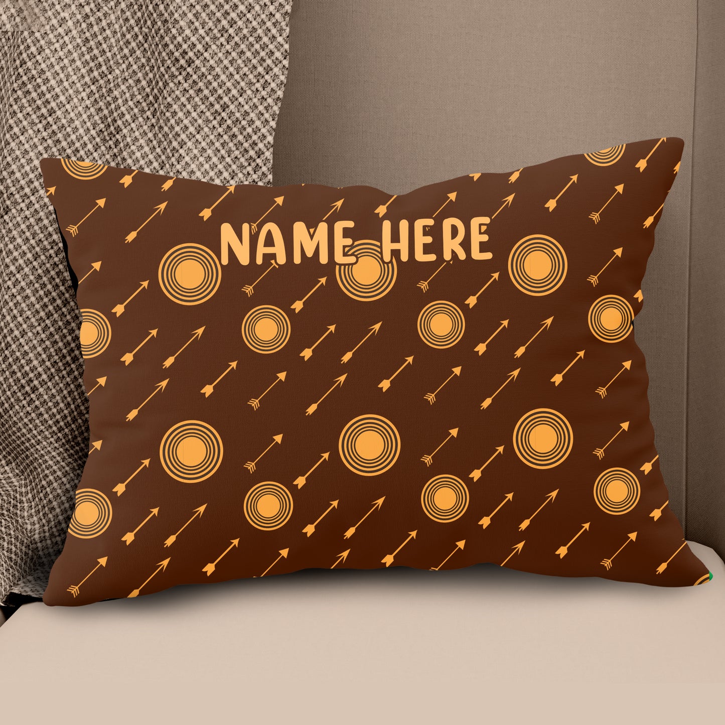 Personalized Archery Arrows Pattern Pillow Best Custom Pillow For Archer TDM0870