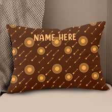Load image into Gallery viewer, Personalized Archery Arrows Pattern Pillow Best Custom Pillow For Archer TDM0870