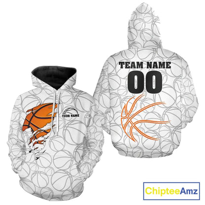Personalized White Basketball Shirt Custom Name And Number Basketball Team Jersey Player Outfit TDM5674