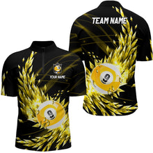 Load image into Gallery viewer, 3D Yellow Frozen Ice Men Billiard Shirts Personalized 9 Ball Pool Billiard Attire Jerseys TDM1774