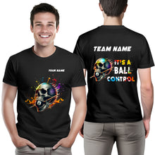 Load image into Gallery viewer, It&#39;s A Ball Control Funny Colorful Skull Billiard T-Shirts Custom 8 Ball Pool Shirt For Team Player TDM3919