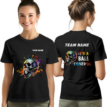 Load image into Gallery viewer, It&#39;s A Ball Control Funny Colorful Skull Billiard T-Shirts Custom 8 Ball Pool Shirt For Team Player TDM3919