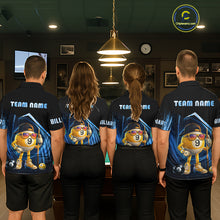 Load image into Gallery viewer, Blue Funny 8 Ball &amp; 9 Ball Pool Billiard Shirt For Women Custom Billiard Team Jersey Polo &amp; 1/4 Zip TDM6616