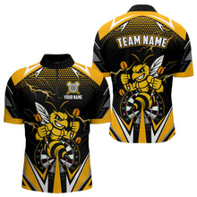 Load image into Gallery viewer, Personalized Funny Bee Lightning Darts Shirt For Men Custom Yellow Black Darts Jersey, Darts Gift TDM4738