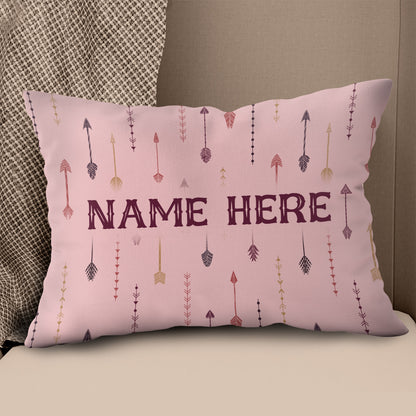 Archery Arrows Custom Pink Throw Pillow, Best Cute Valentines Gifts Idea TDM0872
