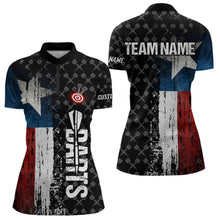 Load image into Gallery viewer, Grunge Vintage Texas Flag Custom Retro Dart Shirts For Women, Pride Team Patriotic Dart Jerseys TDM3692
