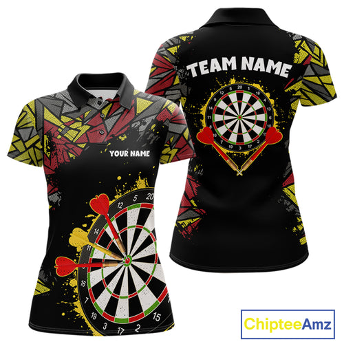 Personalized Graffiti Dart Shirt For Women Custom Funny Darts Jersey Team Polo & Quarter Zip TDM4217