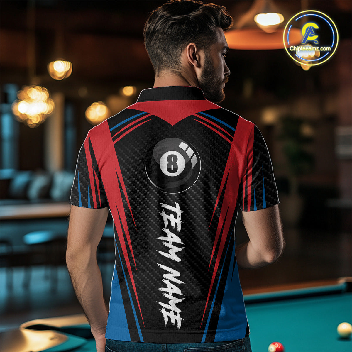 Personalized Scratch 8 Ball Pool Billiard Shirt For Men, Billiard Jerseys Team Polo & 1/4 Zip TDM4333
