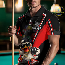 Load image into Gallery viewer, Funny Duck 8 Ball Pool Billiard Shirt For Men Custom Billiard Team Jersey Polo &amp; 1/4 Zip TDM6101