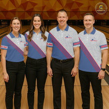 Load image into Gallery viewer, Personalized Bowling Jersey Polo &amp; Quarter Zip For Women Custom Bowling Tournament Team Shirt TDM6349