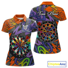 Load image into Gallery viewer, Funny Colorful Dartboard Graffiti Style Darts Shirt For Women Custom Darts Jersey, Darts Gifts TDM4901