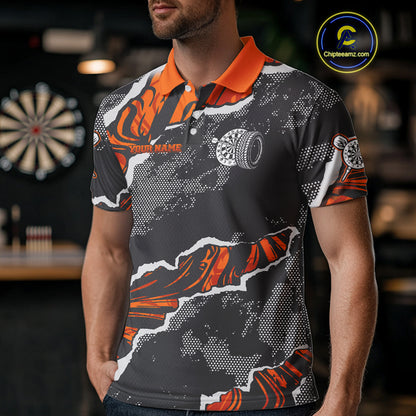 Wheels Dartboard Custom Splashed Color Dart Shirts For Men, Dart Team Jerseys NYN0083