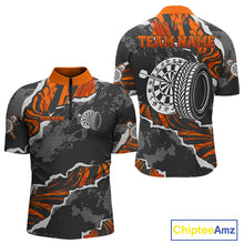 Load image into Gallery viewer, Wheels Dartboard Custom Splashed Color Dart Shirts For Men, Dart Team Jerseys NYN0083