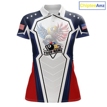 Load image into Gallery viewer, 250 Years Freedom Eagle 8 Ball 9 Ball Pool Women Billiard Shirt Custom American Flag Billiard Apparel NYN2634