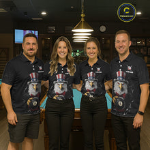 Load image into Gallery viewer, Red Dripping Patriotic Funny Eagle 8 Ball Women Billiard Pool Shirt Personalized Billiard Team Jerseys NYN2772