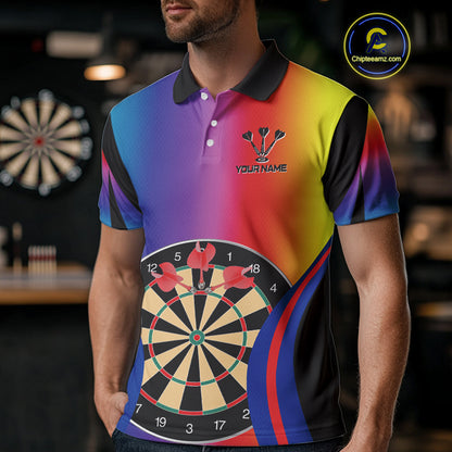 Persionalized Multi-Color Dartboards Dart Shirt For Men, Custom Dart Jerseys NYN0092