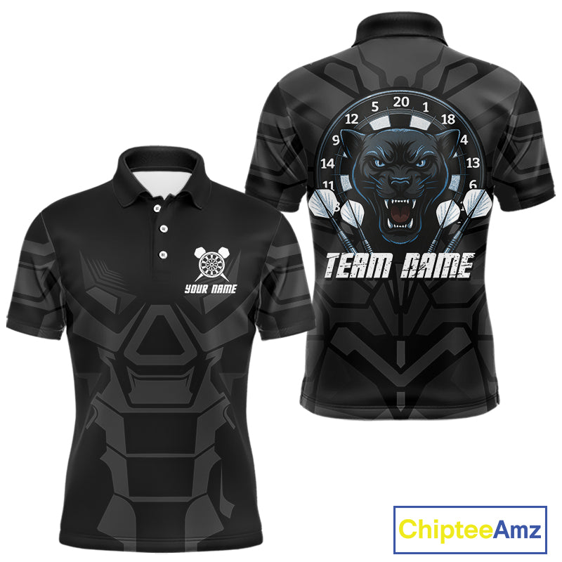 Navy Panther Darts Arrow Men's Grunge Darts Shirt - Custom Name For Darts Jersey NYN0438