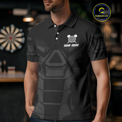 Navy Panther Darts Arrow Men's Grunge Darts Shirt - Custom Name For Darts Jersey NYN0438