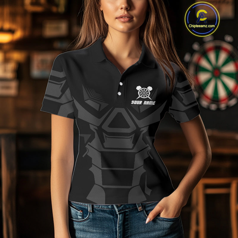 Navy Panther Darts Arrow Women's Grunge Darts Shirt - Custom Name For Darts Jersey NYN0438