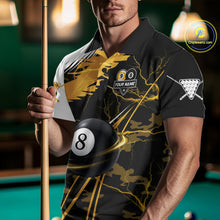 Load image into Gallery viewer, Lightning Yellow Billiard 8 Ball &amp; 9 Ball Pool Shirt For Men Custom Camo Billiard Team Jersey NYN3424