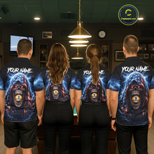 Load image into Gallery viewer, US Flag Thunder Grim Reaper 8 Ball 9 Ball Pool Women Billiard Shirt Custom Patriotic Billiard Apparel NYN2636