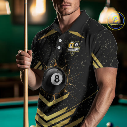 Orange Grunge Grim Reaper Billiard Ball Pool Custom Women Billiard Shirts, Billiard Team Jerseys NYN3020