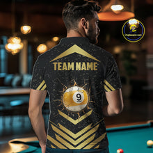 Load image into Gallery viewer, Orange Grunge Grim Reaper Billiard Ball Pool Custom Men Billiard Shirts, Billiard Team Jerseys NYN3020